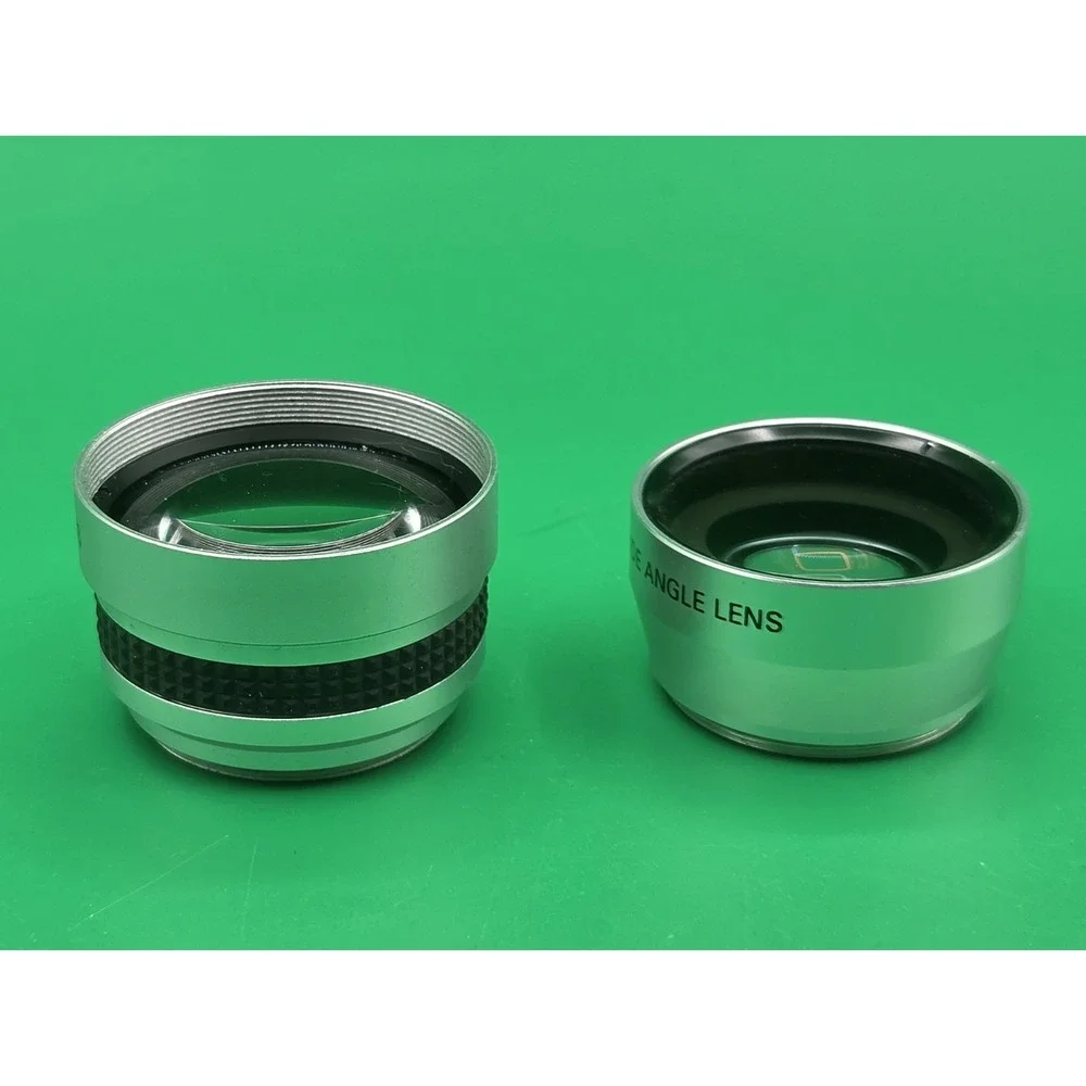 SUNPAK 37mm 0.5x Wide-Angle Lens & 37mm 2.0x Telephoto Lens Bundle Of 2 Lot